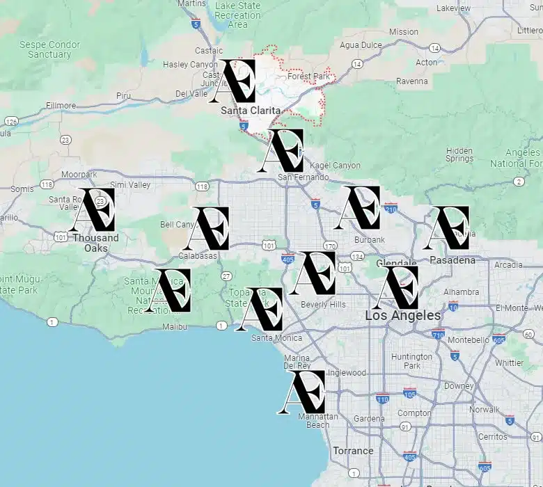 Our Southern California Service Area Map